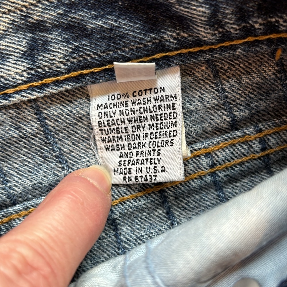 Vintage 1980’s Sasson Acid/Stone Washed High Waisted Pinstriped Jeans - Picture 8 of 16